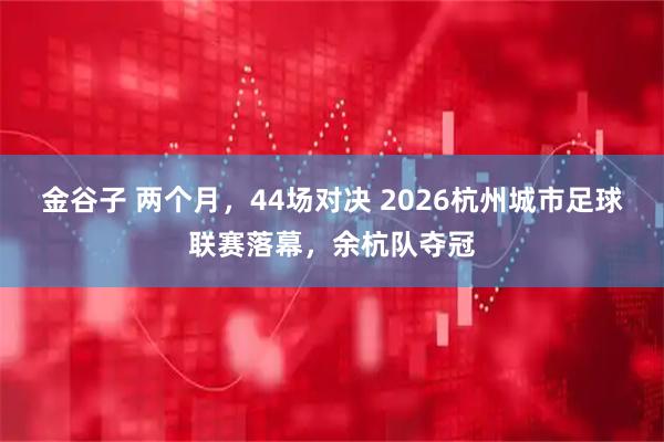 金谷子 两个月，44场对决 2026杭州城市足球联赛落幕，余杭队夺冠